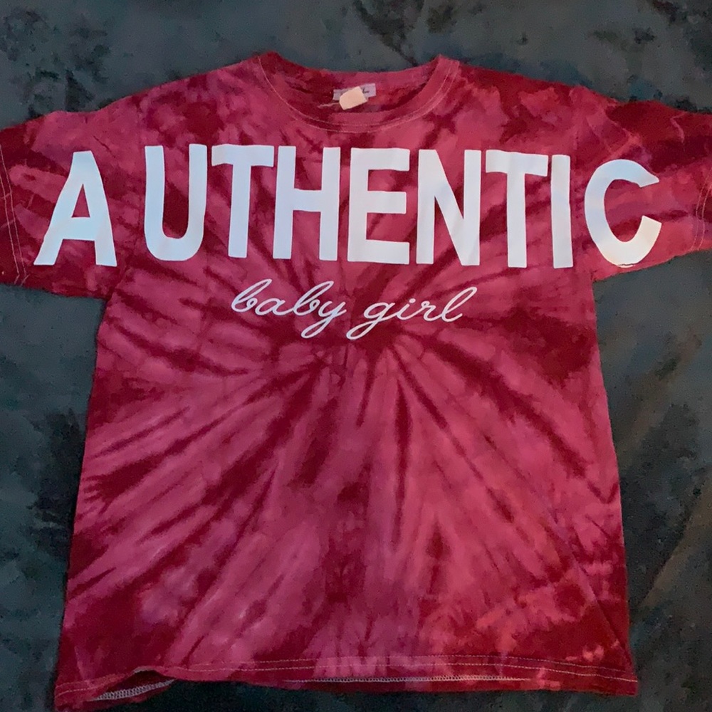 Authentic baby girl tie dye crop top